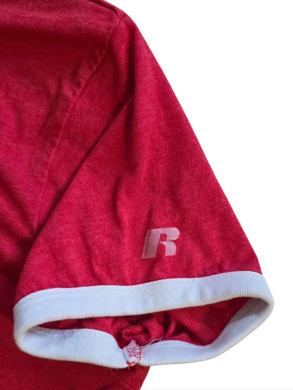 Ohio State Buckeyes XL  Red Russell Athletics Touchdown Retro Style Ringer Tee